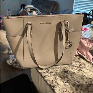 Michael Kors Taupe Leather Tote